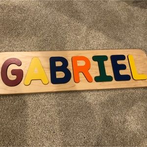 Wood Name puzzle- Gabriel